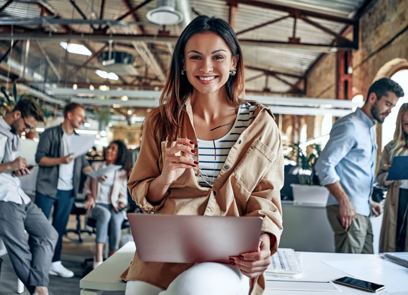 Young business people in office